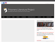 Tablet Screenshot of prisonersliteratureproject.com